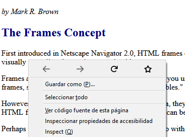 guardar página HTML
